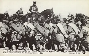 Reverence: Nicolas II and Kneeling troops - WWI