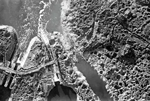 Ypres: Nieuwpoort locks after the German attack, 1917