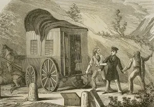 Believed: At night on 19 July 1846, on the road between