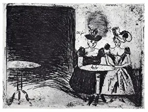 Munch: Night cafe, by Edvard Munch