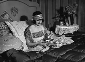 Pillow: Night fashion, 1926