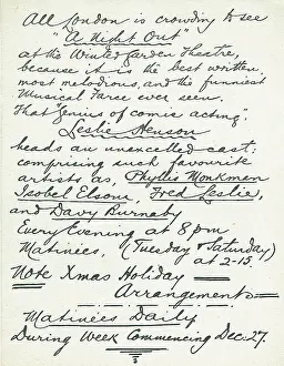 Grossmith: A Night Out by George Grossmith and Arthur Miller