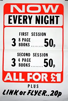 2430: Now every night poster, 1960's advertising, design