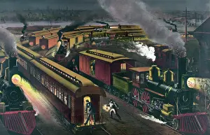 C1885: Night scene at a junction