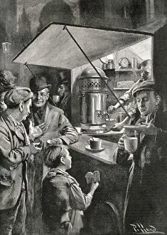 Workman: A Night Scene in London - The British Workman Annual
