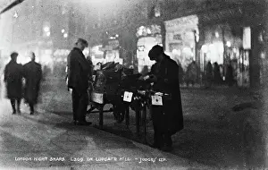 Streetlights: Night Scene on Ludgate Hill