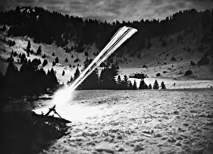 Allgaeu: Night shooting on a shooting range of the armed forces, 1938