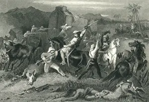 Wagons: Night sortie and attack on baggage wagons, India