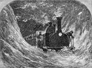 Drift: A night train stopped by a snow drift
