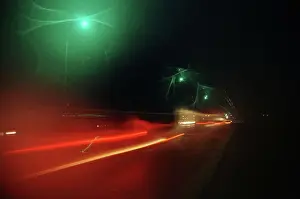 Tver: Night Tram photo art work, 1990