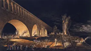Lady Annunziata Asquith Collection (mep): Night View, Bridge at Canaro, by Sanucca