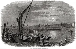 Millbank: Night view of Millbank Prison
