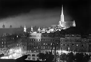 Brightly: Night view of Vienna, 1937