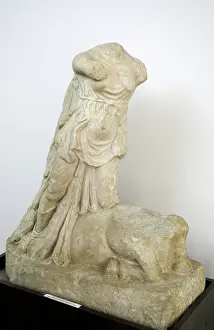Autonomous: Nike, goddess of victory, killing a bull. 2nd century AD. Uk