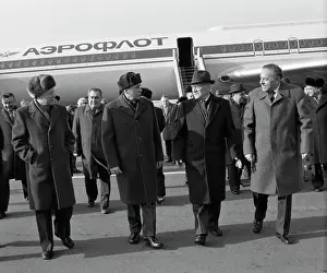 Welcomed: Nikolay Tikhonov in Yugoslavia