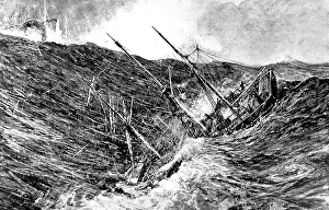 Monstrous: The Nimrod in a storm, Antarctic Ocean, 1908