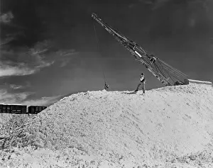 Nitrate: Nitrate mounds at Pedro de Valdivia, Chile in