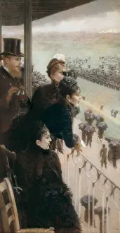 Tryptich: DE NITTIS, Giuseppe. Horse Races in