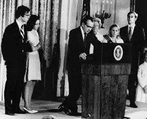 Tricia: Nixon Presidency. From left: David Eisenhower, ?