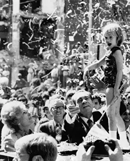 Majorette: Nixon Presidency. From left: First Lady ?