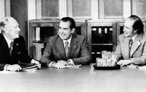 Trudeau: Nixon Presidency. From left: US Secretary ?