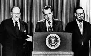 Bork: Nixon Presidency. From left: William Saxbe ?