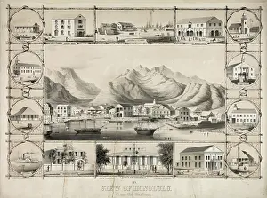 C1854: No. 1. View of Honolulu. From the harbor