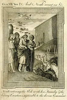 1780s: Noah entering the Ark with his family