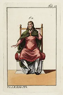 Tunica: Noble Anglo Saxon in mantle with buckle