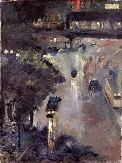 Schoeneberg: Nollendorfplatz at night, Berlin