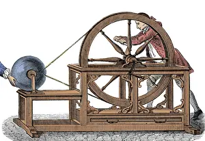 Grandes: Nollet Electrostatic Machine, 1750