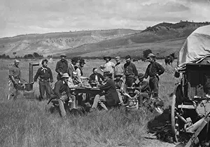Lcgr2001: Noon meal in Ferdinand Haydens camp of the