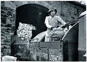 Norah: Norah Blaney working on a dust-cart in WWII