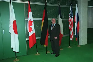 Norbert: Norbert Blum Stands By Flag