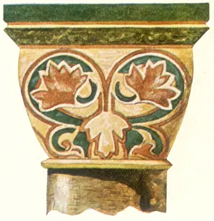 Foliate: Norman Column Capital