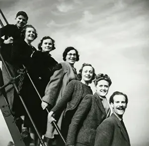 Stair: Norman Parkinson and team (including Nancy Sandys Walker)