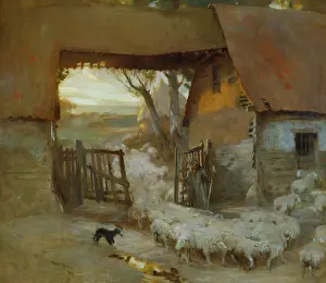 Hodge: The Normandy Farm 1906 ' flock of sheep