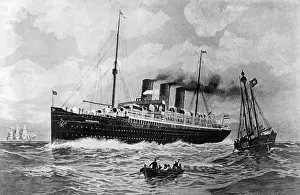 Steamers: The Normannia, around 1900