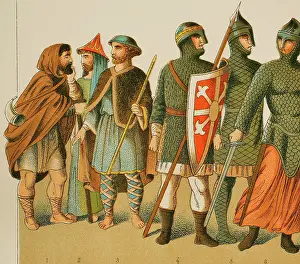 Duchy: Normans, 1000-1100. From left to right: shepherd