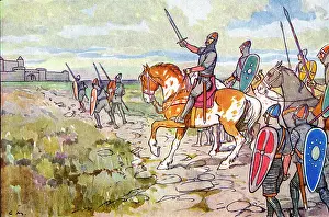 Anglo Saxon: Normans attacking Hereward the Wake's refuge