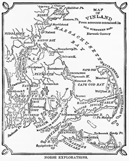 Vinland: Norse - explorations - map - New World