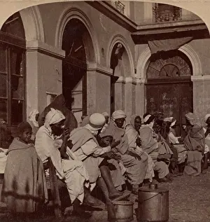 Underwood: North Africa, Algiers, Arab Cafe, 1896