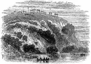 Disposal: North American native burial ground, showing the
