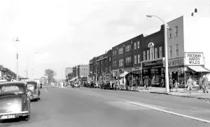 Cheam: North Cheam, London Road c1955