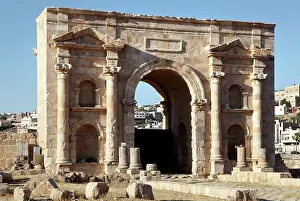 Colonnaded: North Gate, Jerash, Jordan