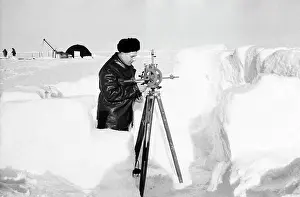 Theodolite: North Pole-3 drifting ice station, 1954
