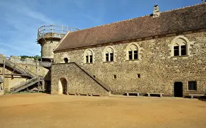 Guedelon: North Range, Chateau de Guedelon, Treigny, Burgundy, France