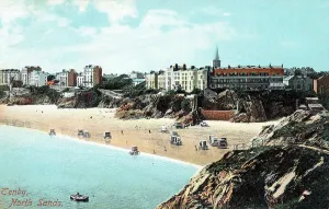 Clifftop: North Sands, Tenby, Wales