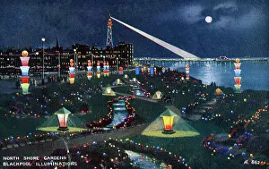 The Roseries Collection: North Shore Gardens and the Blackpool Illuminations at night