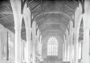 Walsham: North Walsham, the Church interior 1921